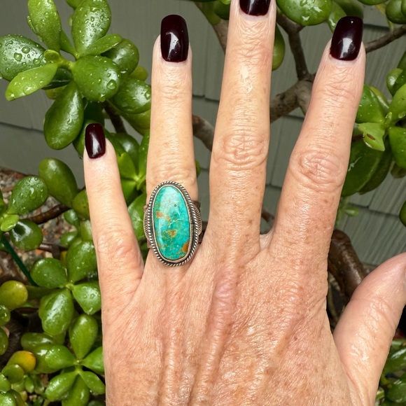 Sunshine Reeves Size 6 Turquoise Sterling Silver Ring LESS ON IG ANGELSDRAWERS